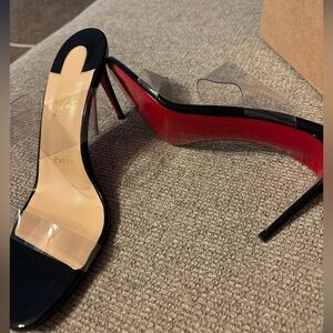 Christian Louboutin Just Nothing heels. 85mm